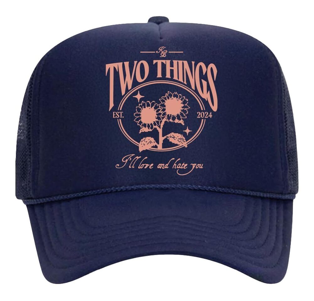7662 Unisex's Standard Official Merch Two Things Hat, Navy, OS